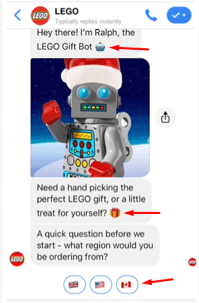 lego emojis exemplo bate -papo no Facebook