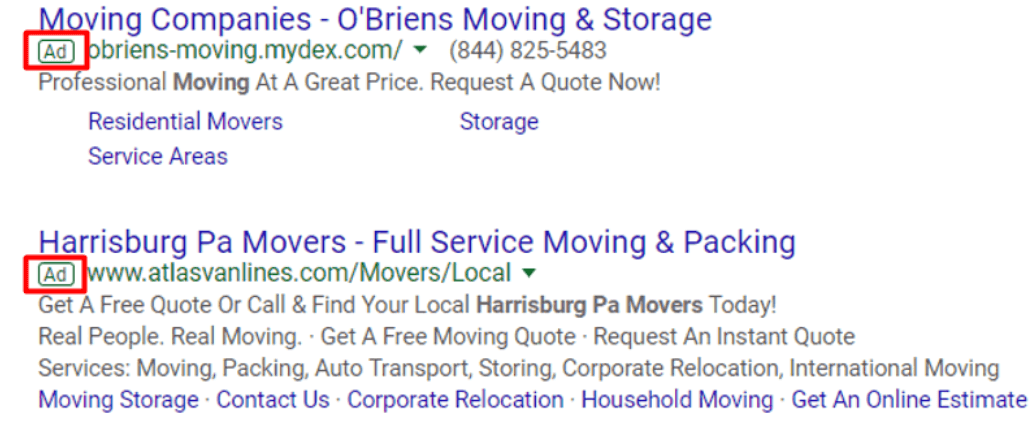 Harrisburg Moving Company ADS 2 E1654286904541