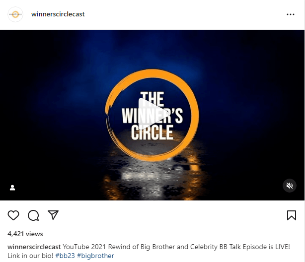 Exemplo de exibição O que são impressões no Instagram