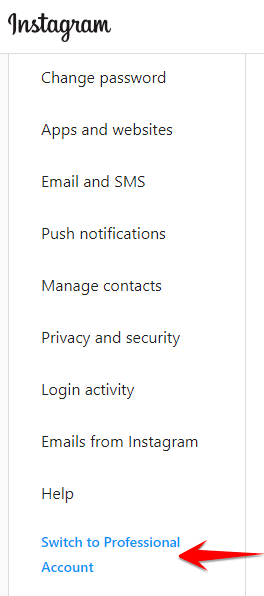 Conta de negócios Compras do Instagram