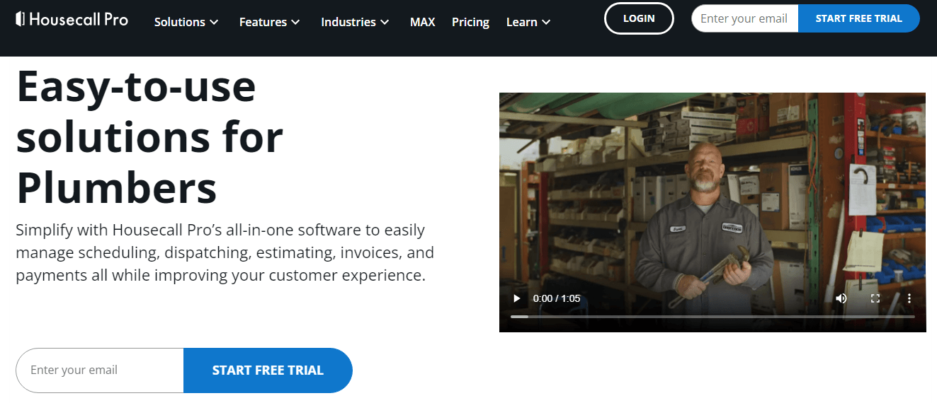 Housecall Pro CRM para encanadores
