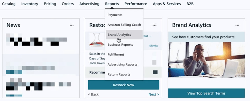 Como acessar a Amazon Brand Analytics
