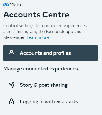 Link para compras no Instagram do Facebook