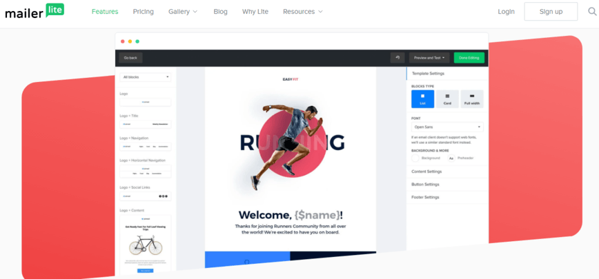 Mailerlite email para automobilismo automático