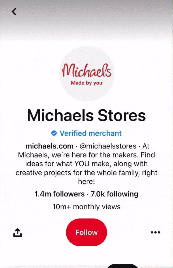 Michaels Pinterest Boards