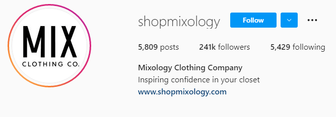 empresa de roupas de mixologia BIOS do Instagram de pequenas empresas