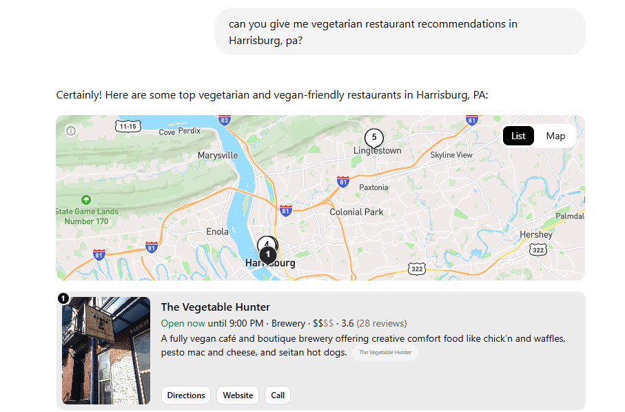 Restaurantes em Harrisburg