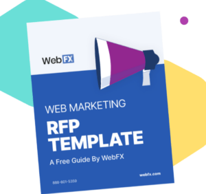 Modelo de RFP de marketing na web