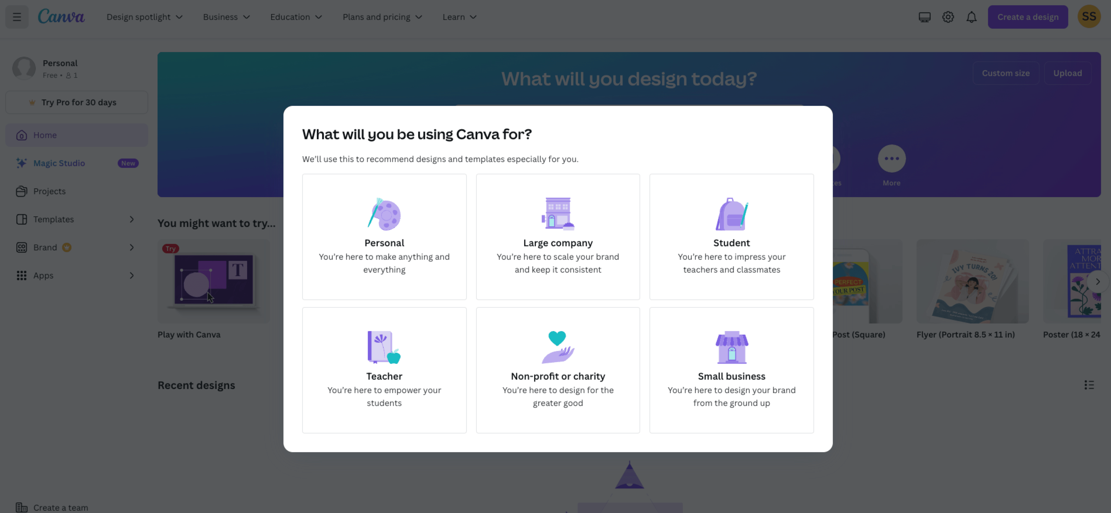micropesquisa de integração do canva 