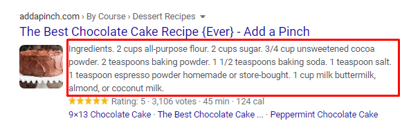 Meta descrição bolo de chocolate