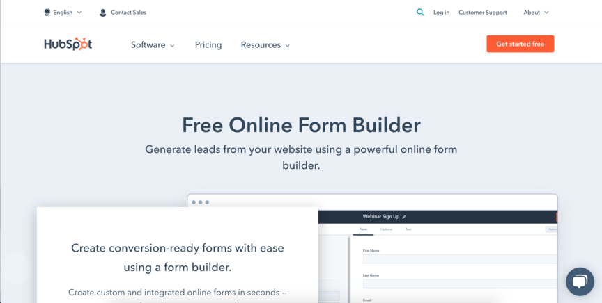 Form Builder Hubspot
