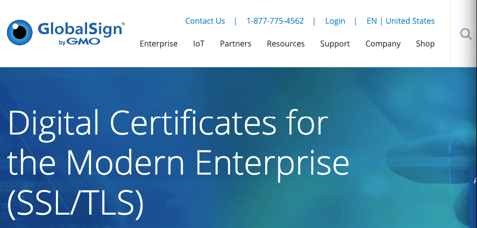 Site SSL da GlobalSign