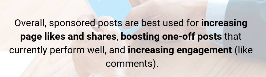 Aumentar o engajamento patrocinado pelo Facebook