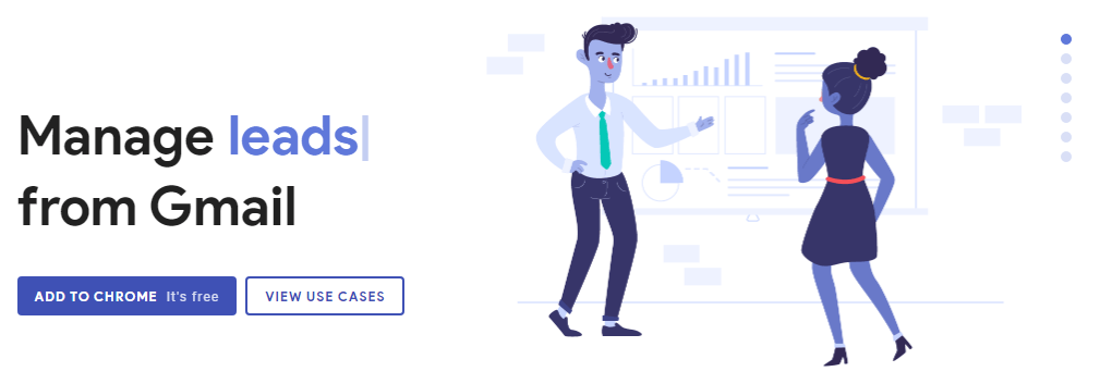 Página inicial do site da Streak CRM