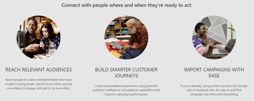 Microsoft Advertising gerado automaticamente listas