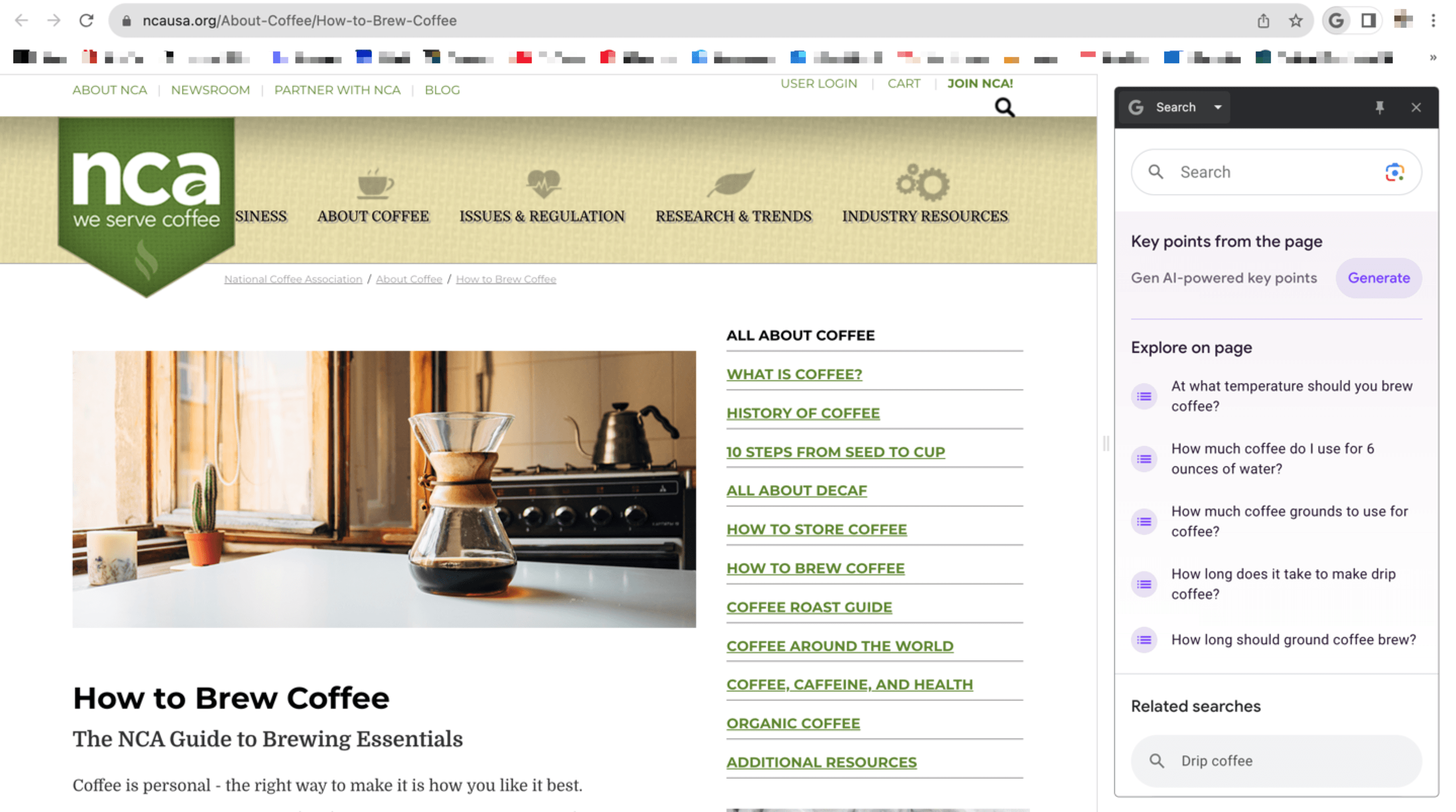 Google SGE Insights de conteúdo