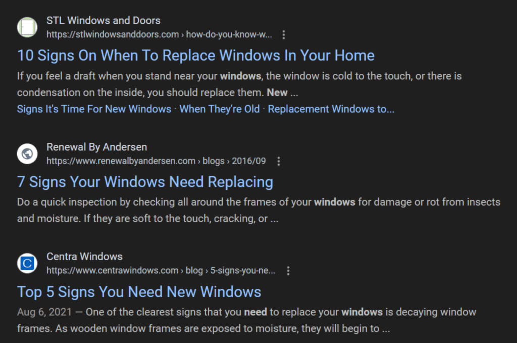 Resultados da pesquisa para sinais Você deve substituir suas janelas