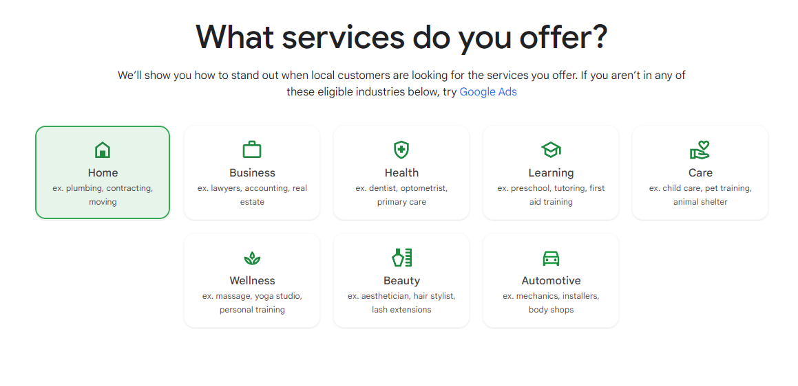 Calculadora de custos do Google