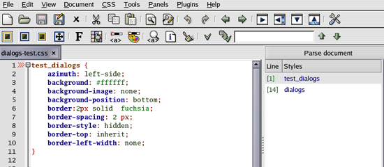CSSED - tiro de tela.