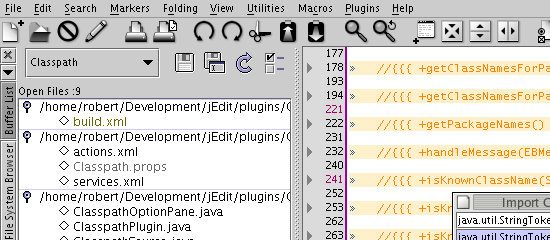 JEDIT - Tiro de tela.