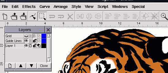 Skncil - tiro de tela.