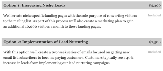 0297 05 Opções de preços