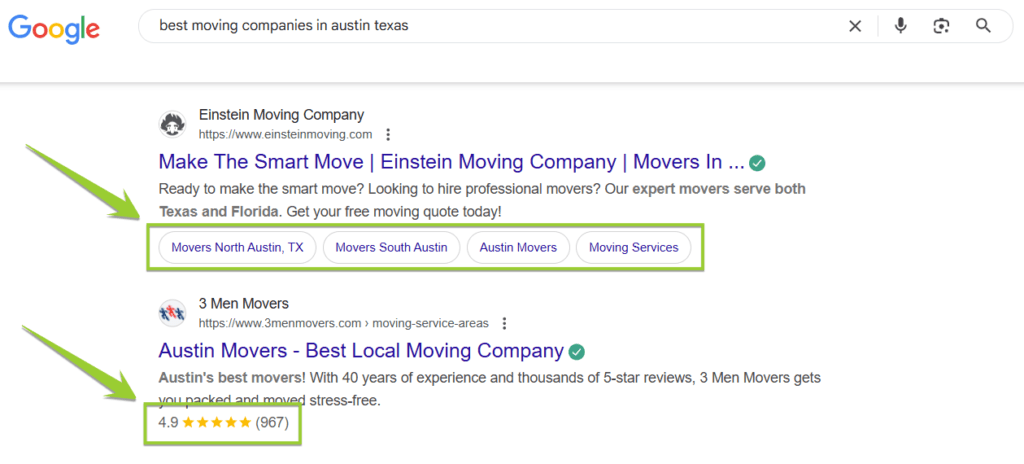 Esquema para um site de empresa em movimento
