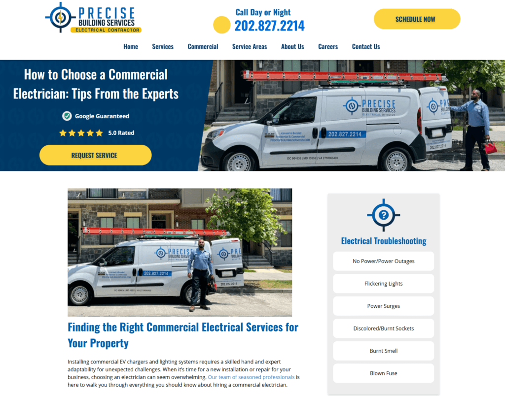 Postagem de blog de eletricista