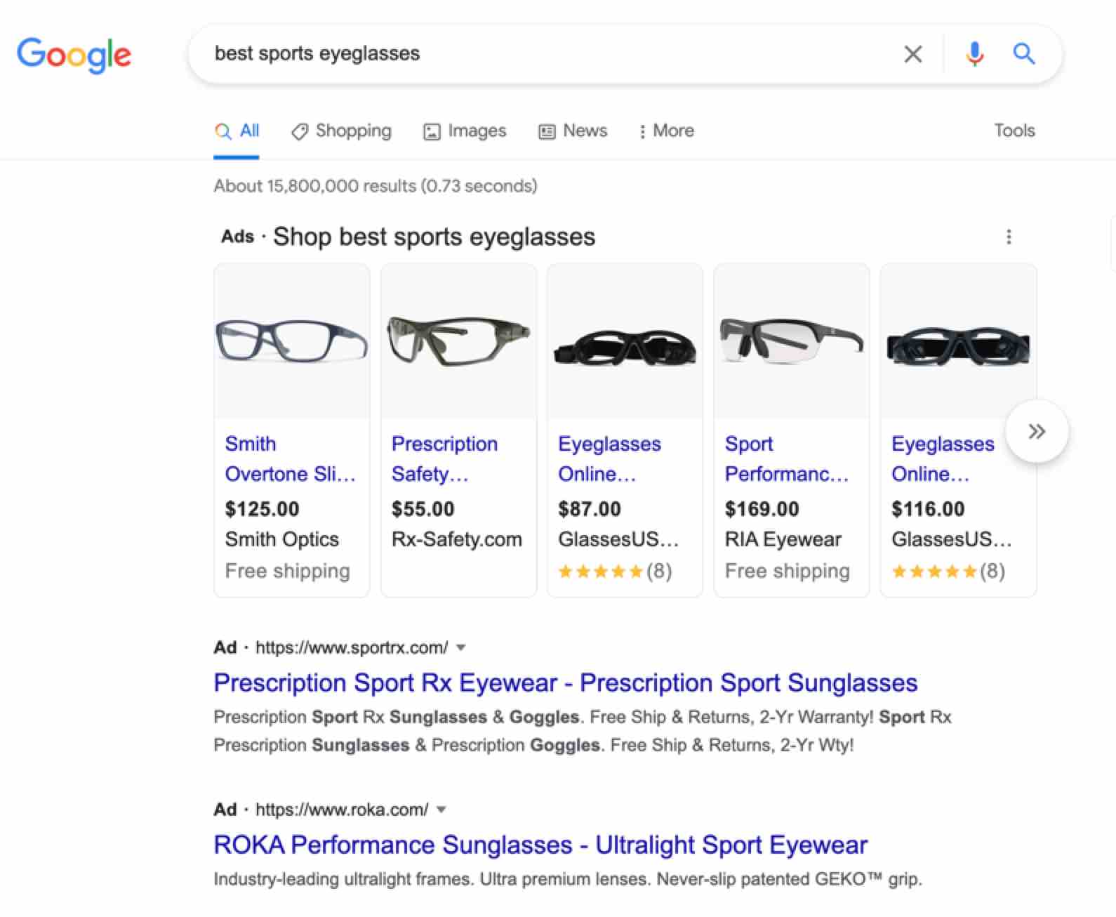 Exemplo de pesquisa de pesquisa de tráfego do site