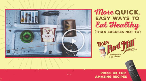 Exemplo de anúncio interativo do Hulu CTV