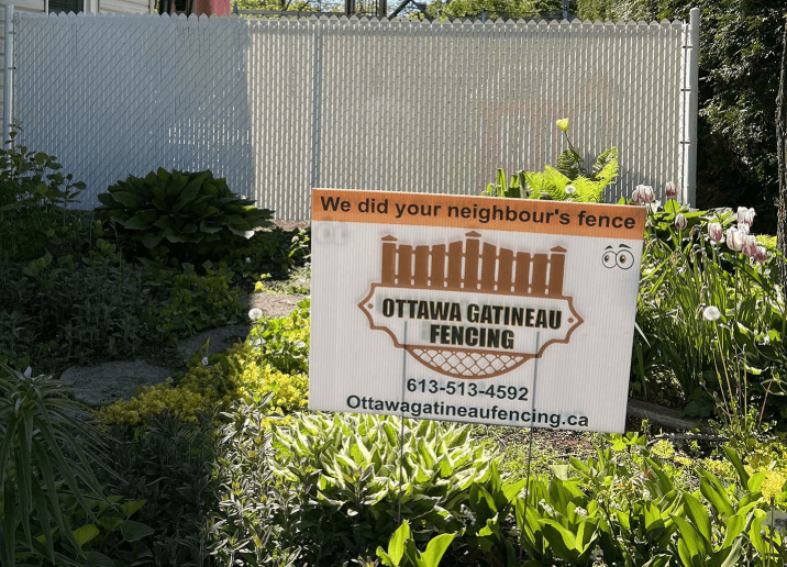 Sinal de quintal para cercar empresa