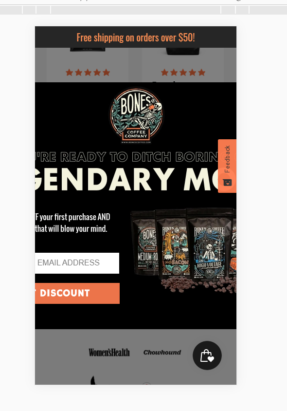 Os ossos pop -up sem resposta