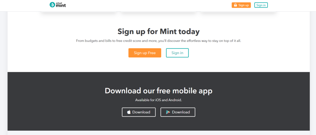 Download de hortelã exemplos de sites que convertem 1024x439