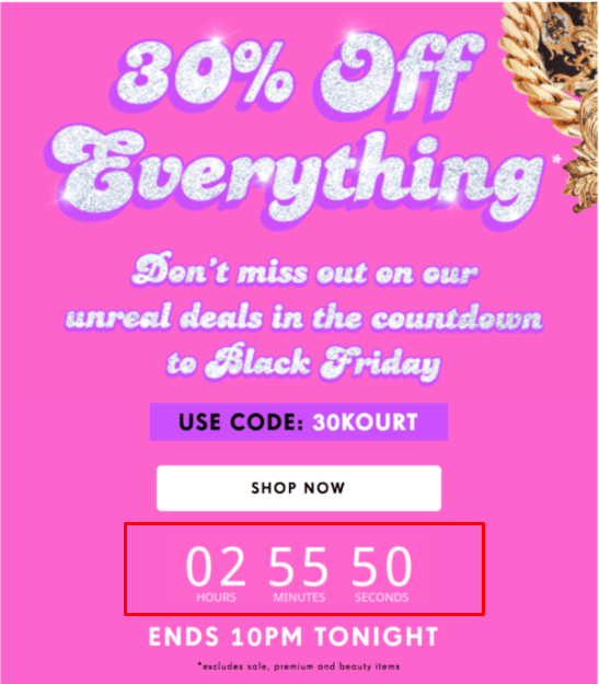 Black Friday Timer