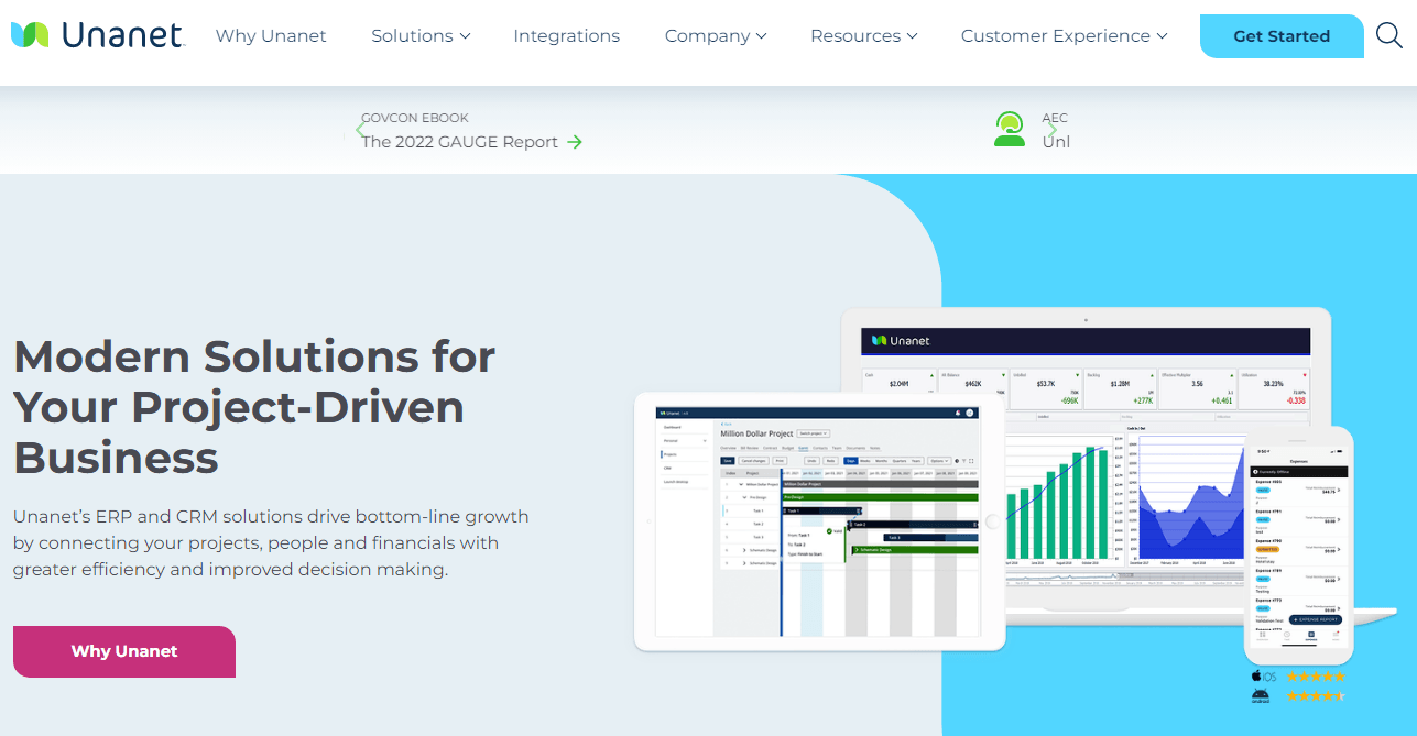 Unanet CRM para serviços domésticos