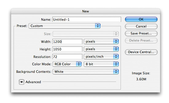 Configurando o documento.