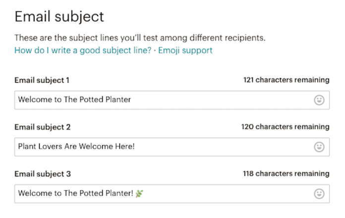 Criando email de marketing com teste A/B