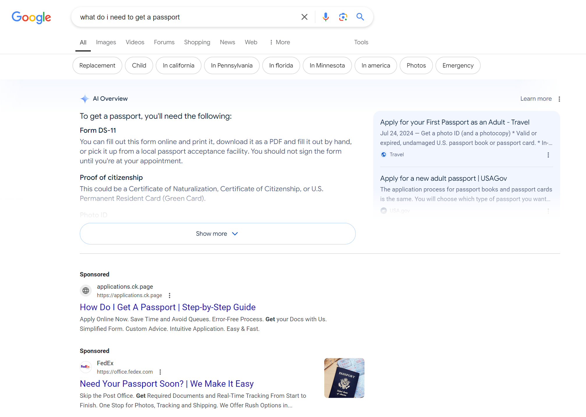 exemplo de visão geral de IA