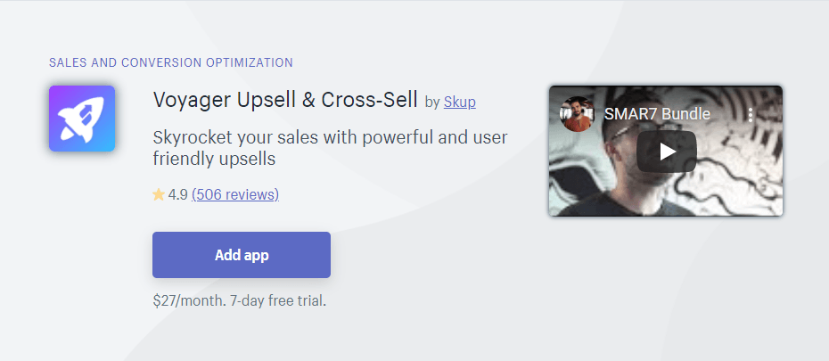 Voyager Upsell Plugin