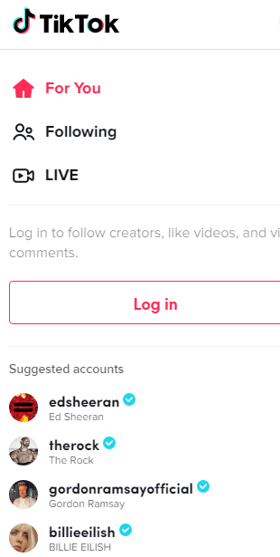 Tiktok lá estatísticas