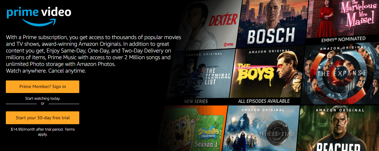 Amazon Prime Video OTT Statistics