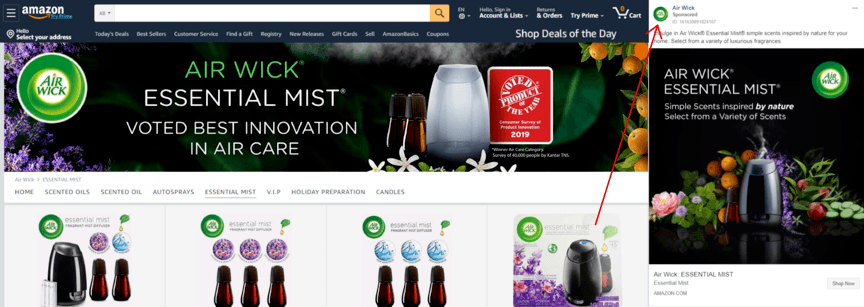 Exemplo de cookies de terceiros