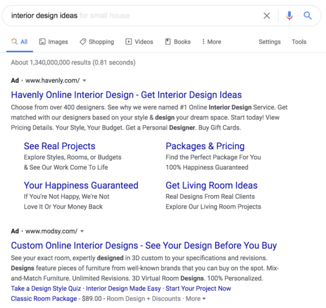 ID Listagem de anúncios