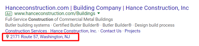 Extensão de localização 2