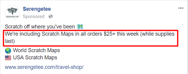 Sentido de remarketing de mídia social de urgência