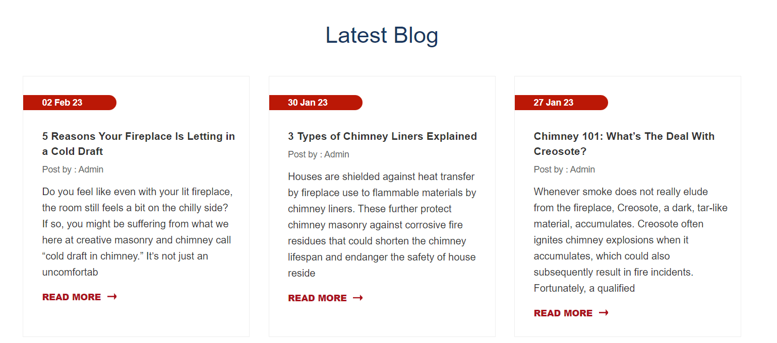 conteúdo do blog para chaminé e exemplo mansory