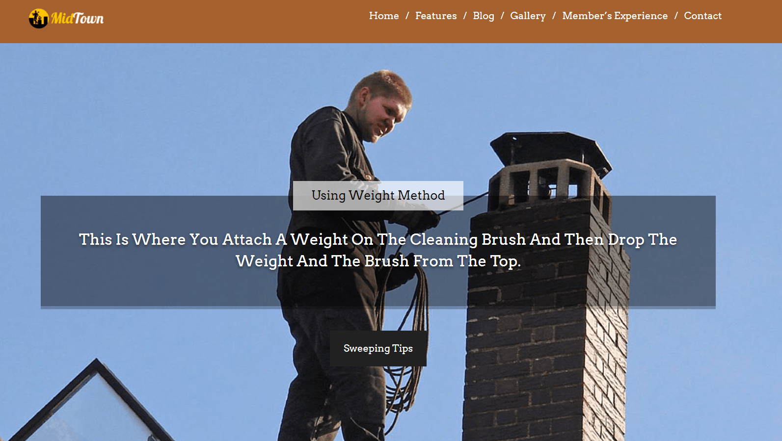 Captura de griens de Web Design Sweep Chimney