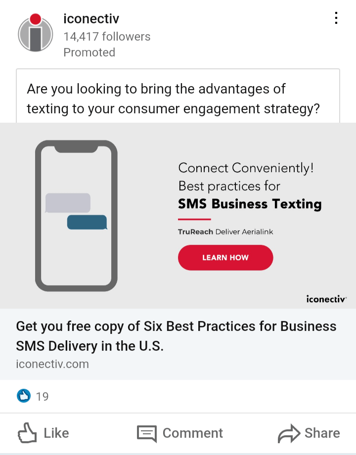 no anúncio de alimentação