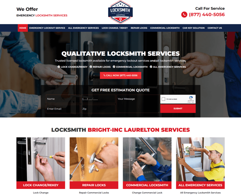 Site da Locksmith Business