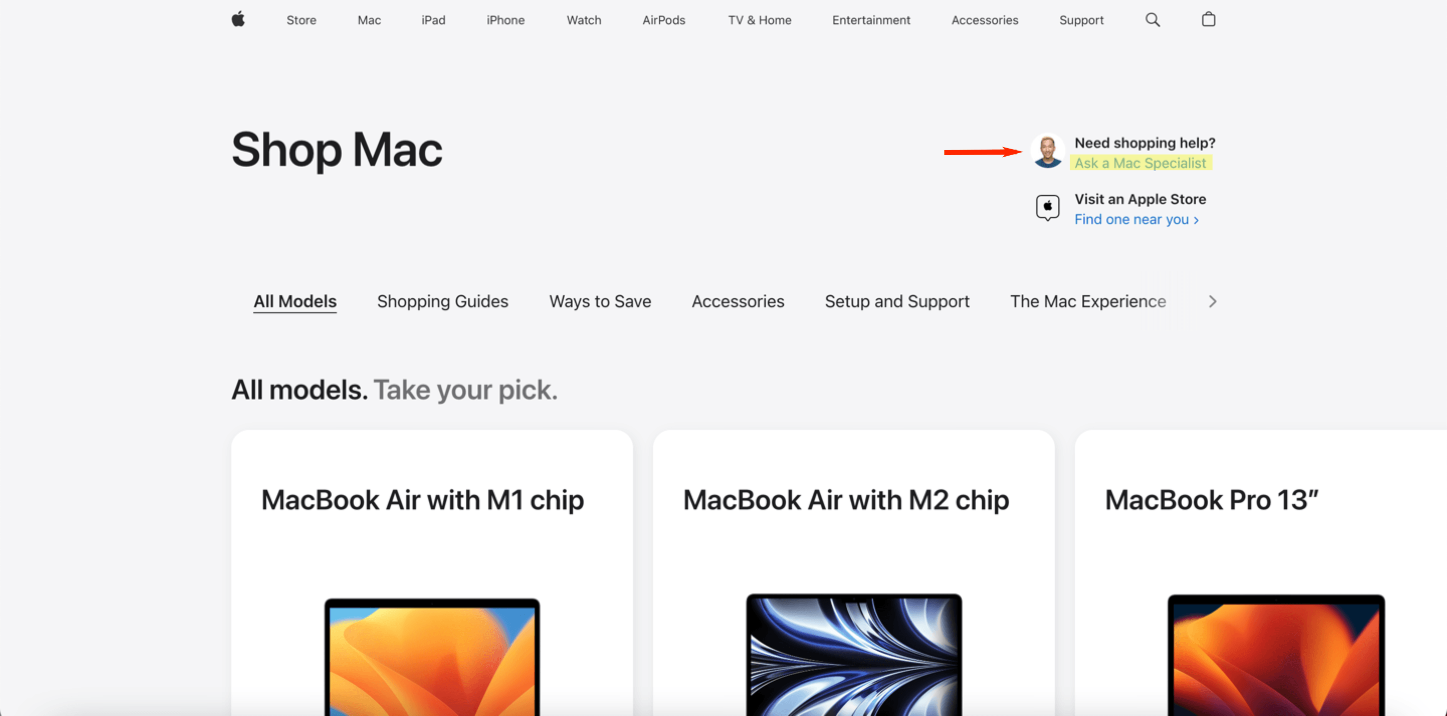 Exemplo de função de chat da Apple